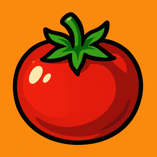 Tomate.
In-Game asset.  2d.  High contrast.  No shadows