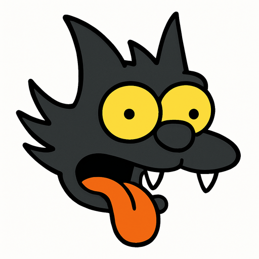 Scratchy's head.
In-Game asset.  2d.  High contrast.  No shadows. Simpsons