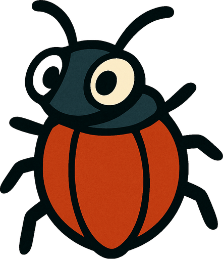Küçük böcek.
In-Game asset.  2d.  High contrast.  No shadows