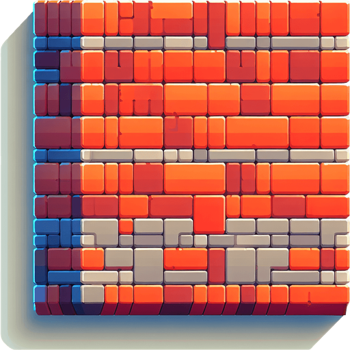 horizontal wall.
Single Game Texture.  In-Game asset.  2d.  Blank background.  High contrast.  No shadows