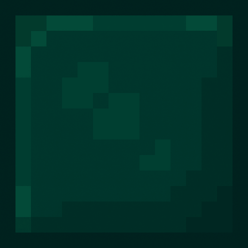 dark green square 16*16 pixels pixel art.
In-Game asset.  2d.  High contrast.  No shadows