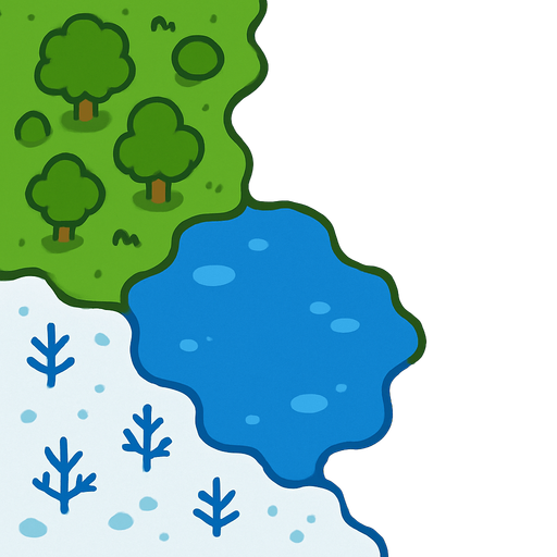 biomeBackground top view.
In-Game asset.  2d.  High contrast.  No shadows