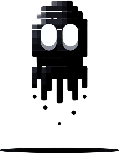 süper marıo oyunundaki siyah renkli ve gözleri olan füze.
Single Game Texture. In-Game asset. 2d. Blank background. High contrast. No shadows.