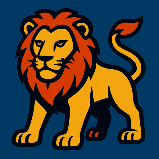 Lion.
In-Game asset.  2d.  High contrast.  No shadows