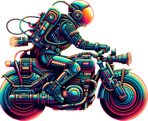 sci fi bike with person riding facing right side
Single Game Texture.  In-Game asset.  High contrast.