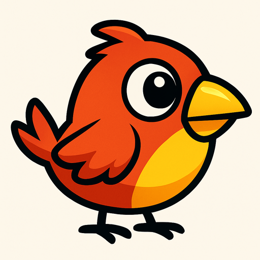 oyunlardaki kuş.
In-Game asset.  2d.  High contrast.  No shadows