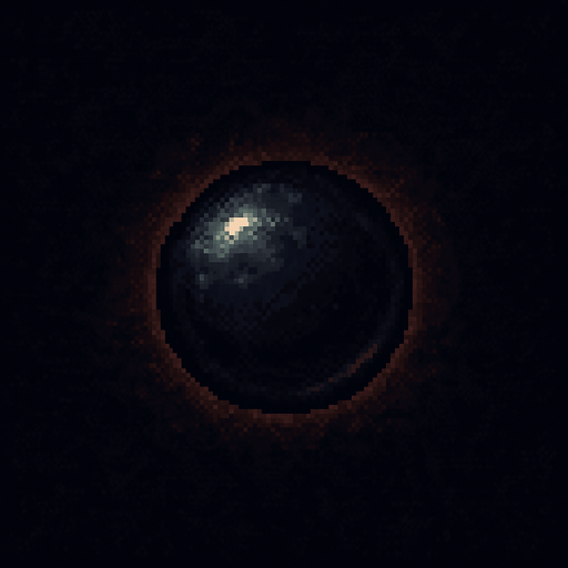 16 bit image black dark lighting orb ball
In-Game asset.  2d.