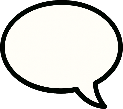 speechbubble.
In-Game asset.  2d.  High contrast.  No shadows