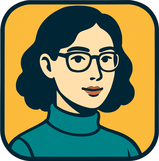 an intellectual woman's profile photo.
In-Game asset.  2d.  High contrast.  No shadows