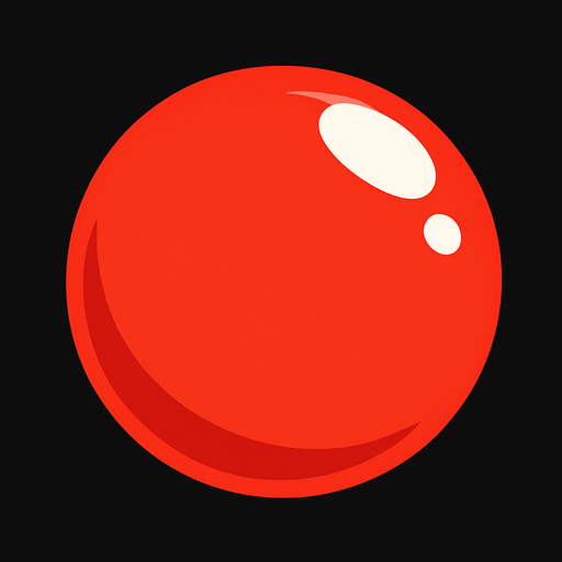 Red bubble.
In-Game asset.  2d.  High contrast.  No shadows