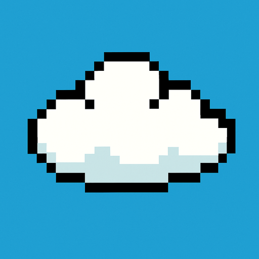 Flappy birdsdeki bulut.
In-Game asset.  2d.  High contrast.  No shadows