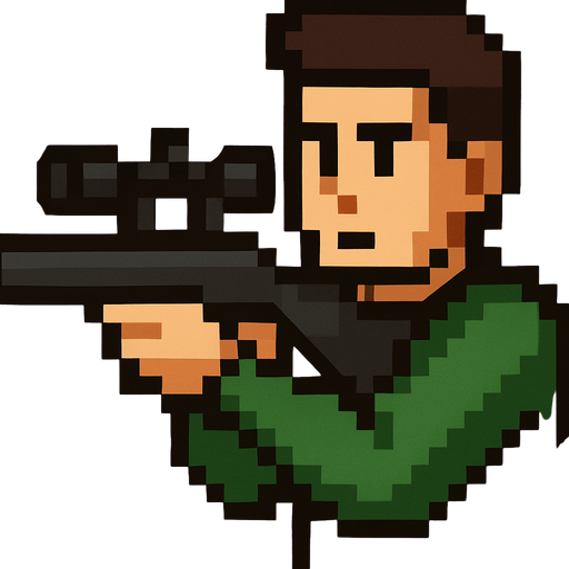 man with sniper