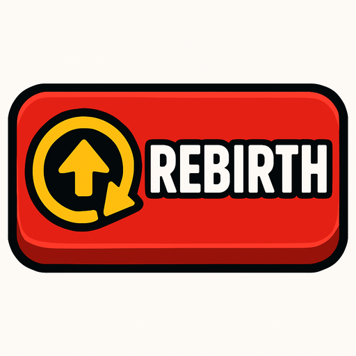 rebirth button.
In-Game asset.  2d.  High contrast.  No shadows