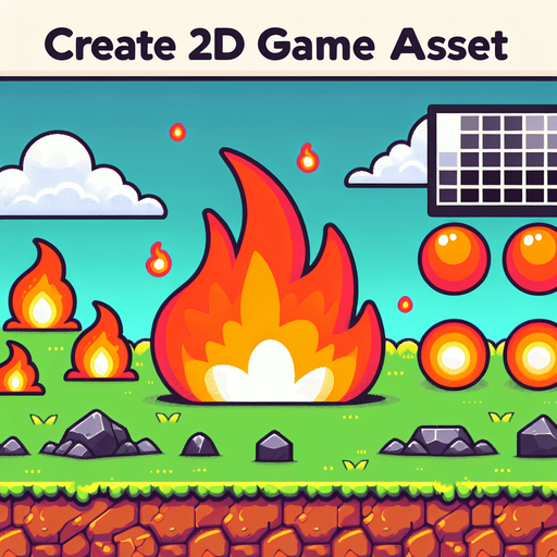 cartoon retro fire.
Single Game Texture. In-Game asset. 2d. Blank background. High contrast. No shadows.