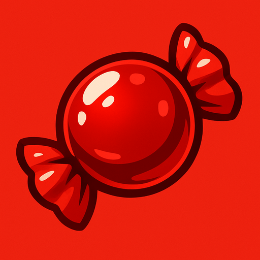 candy red.
In-Game asset.  2d.  High contrast.  No shadows