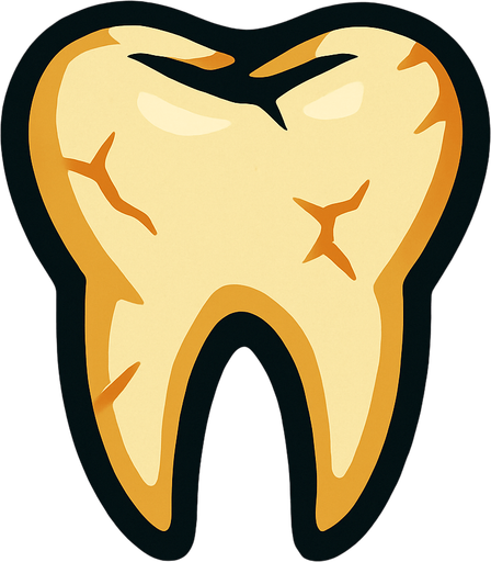 Tooth.
In-Game asset.  2d.  High contrast.  No shadows