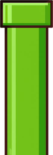 single pole flappy bird.
In-Game asset.  2d.  High contrast.  No shadows