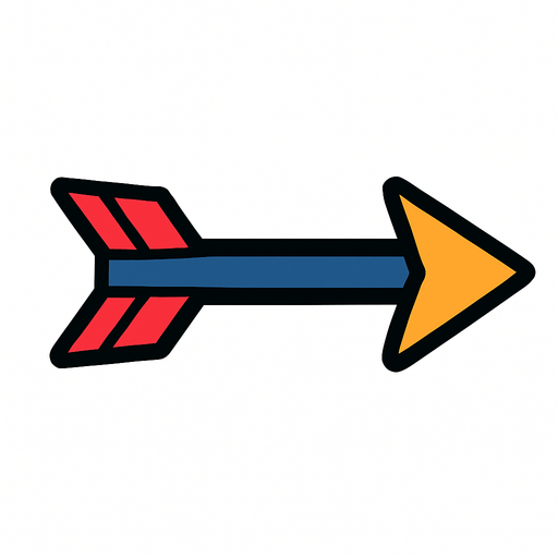 Flecha.
In-Game asset.  2d.  High contrast.  No shadows