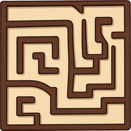 a maze
. No background. Transparent background. Blank background. No shadows. 2d. In-Game asset. flat
