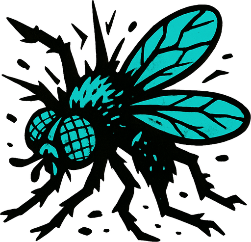 crushed fly
In-Game asset.  2d.  High contrast.  No shadows