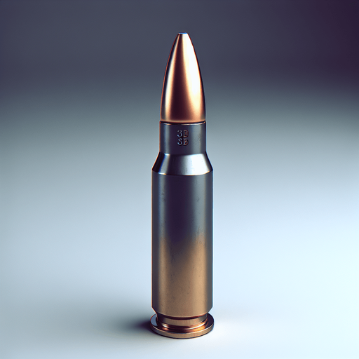 the bullet is of 1 inch and is of m4 rifle..
Single Game Texture. In-Game asset. 3d. Blank background. High contrast. No shadows.