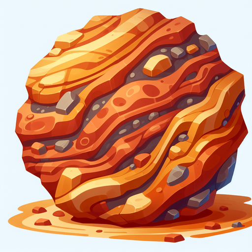 Create a desert rock. The goal is to capture a lively and playful location..
Single Game Texture. In-Game asset. 2d. Blank background. High contrast. No shadows.
