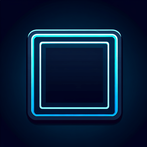 square with Neon dark blue borders, simple, futuristic, 2d.
Single Game Texture. In-Game asset. 2d. Blank background. High contrast. No shadows.