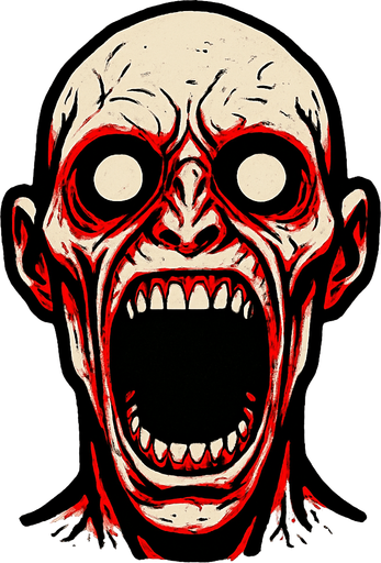 scp 096 head.
In-Game asset.  2d.  High contrast.  No shadows