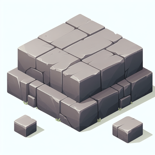 a single platform made of stone 2D front view.
Single Game Texture. In-Game asset. 2d. Blank background. High contrast. No shadows.