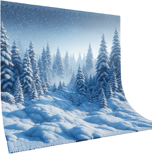 snowy ground image pixalated Single Game Texture. In-Game asset. 2d. Blank background. High contrast. No shadows.