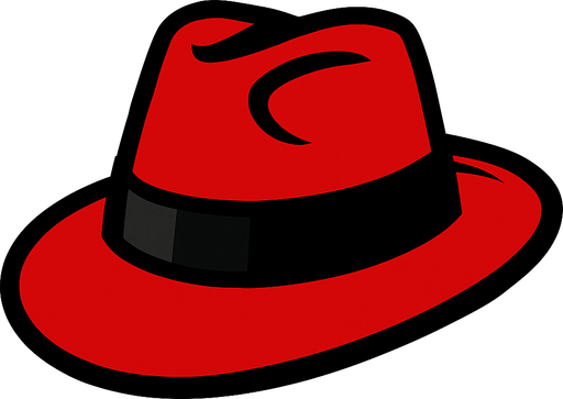 sombrero de mafioso de color rojo.
In-Game asset.  2d.  High contrast.  No shadows