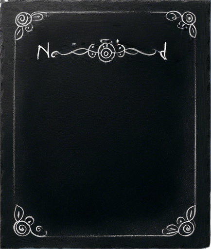 "NOVICE BLEND" handwritten in chalk