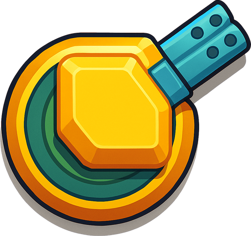 Crea la Torre Rapid en un estilo 2D renderizado, limpio y cartoonish, con contornos claros y definidos, colores vibrantes con transiciones suaves, y sombreado que da volumen a sus superficies superiores.
La perspectiva debe ser VISTA CENITAL (totalmente desde arriba). Esto significa que la torre se verá como si estuviera siendo observada directamente desde arriba, con los detalles de su parte superior siendo prominentes.
La base de la torre debe ser circular para permitir un movimiento de cañón cómodo. Los múltiples puntos de disparo pequeños deben estar orientados hacia la DERECHA.
La torre debe tener un perfil bajo y la menor cantidad de relieve vertical posible para facilitar una rotación fluida en la animación..
In-Game asset.  2d.  High contrast.  No shadows