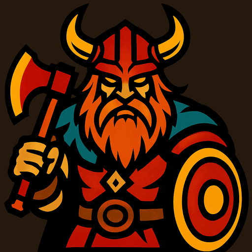 Wiking boss.
In-Game asset.  2d.  High contrast.  No shadows