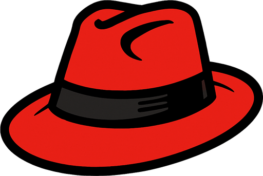 sombrero de mafioso de color rojo.
In-Game asset.  2d.  High contrast.  No shadows