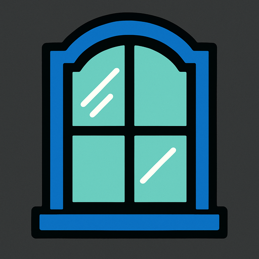 pencere.
In-Game asset.  2d.  High contrast.  No shadows