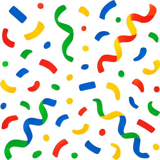 confetti.
In-Game asset.  2d.  High contrast.  No shadows