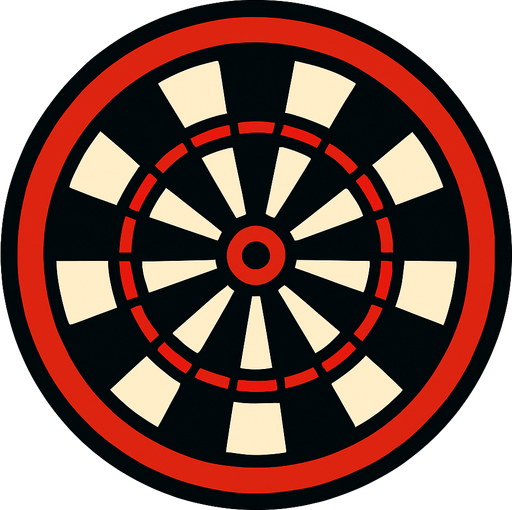 hedef tahtası.
In-Game asset.  2d.  High contrast.  No shadows