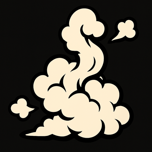 smoke.
In-Game asset.  2d.  High contrast.  No shadows