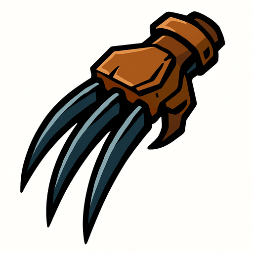 Pençe silah.
In-Game asset.  2d.  High contrast.  No shadows