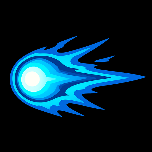 Plasma projectile.
In-Game asset.  2d.  High contrast.  No shadows