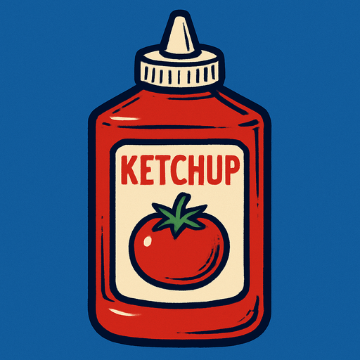 Ketçap kutusu.
In-Game asset.  2d.  High contrast.  No shadows