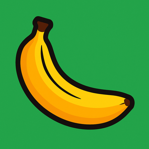 just banana picture..
In-Game asset.  2d.  High contrast.  No shadows