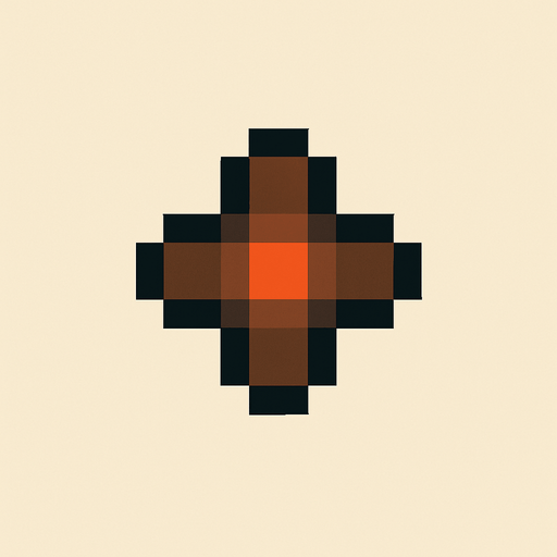 pixel art 2D 
point.
In-Game asset.  2d.  High contrast.  No shadows