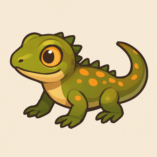 Little lizard.
In-Game asset.  No shadows