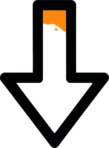 pointer down side.
In-Game asset.  2d.  High contrast.  No shadows
