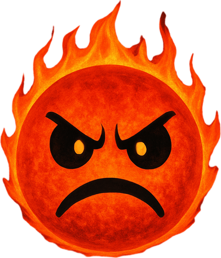 angry fire ball