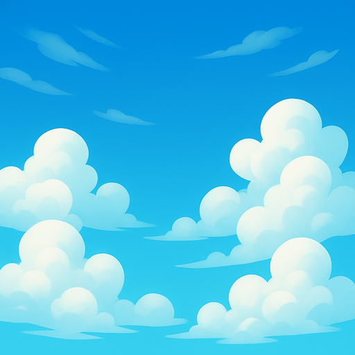 Create a cool sky background.
In-Game asset.  2d.  No shadows