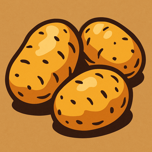 Patates.
In-Game asset.  2d.  High contrast.  No shadows