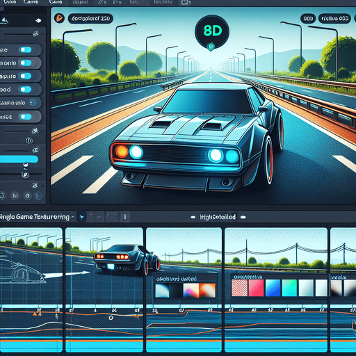 Road 
Car.
Single Game Texture. In-Game asset. 2d. Blank background. High contrast. No shadows.